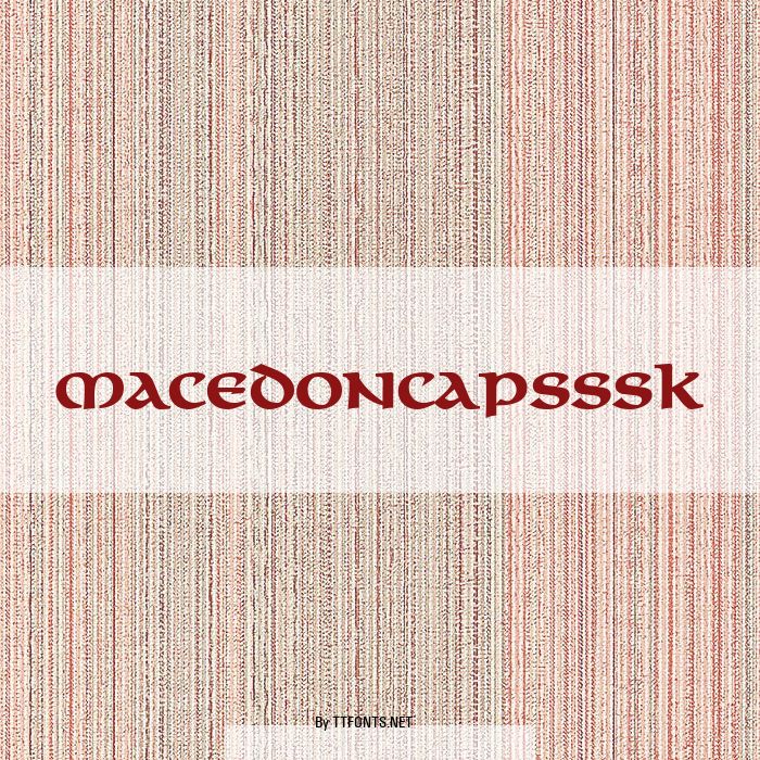 MacedonCapsSSK example
